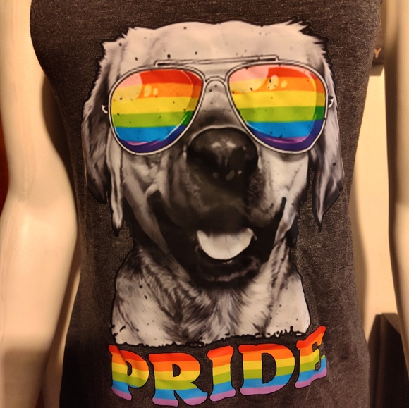 PRIDE Dog Mom Tank Top! - Picture 2 of 2